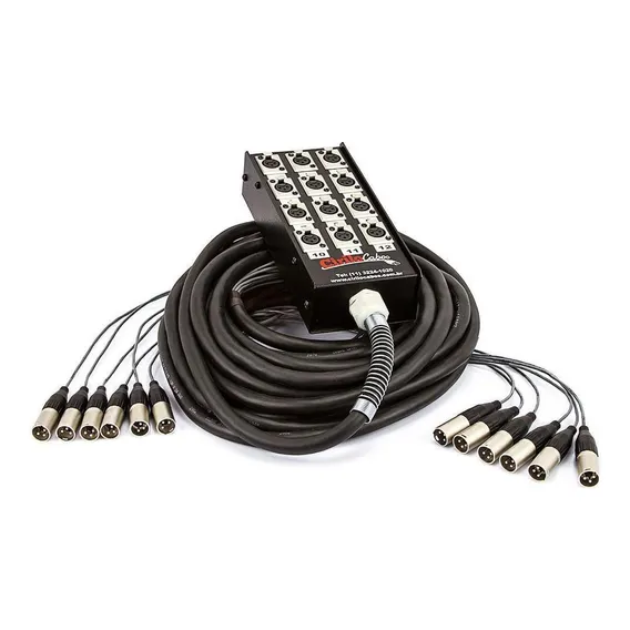 Medusa Som 12 Vias Montada Com Plugs Cirilo Cabos 60m Foto 1