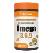 Ômega 3-6-9 Peixe Linhaça Borragem 1000mg 60cps Fitoprime Sabor Natural Foto mini 1