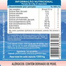 Mega 3 Alpha Óleo De Salmão 1200mg Unilife Com 150 Cáps Sem sabor Frasco Foto mini 2