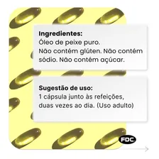 Ômega 3 Fdc Importado 360 Cápsulas de 1000mg Óleo De Peixe Fish oil Epa Dha Foto mini 4