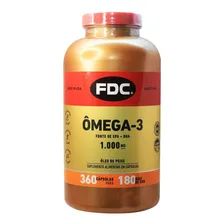 Ômega 3 Fdc Importado 360 Cápsulas de 1000mg Óleo De Peixe Fish oil Epa Dha Foto mini 1