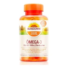 Mega 3 Sundown 120 Caps Fish Oil 1000 Mg Óleo De Peixe Puro Foto mini 1