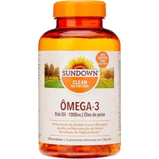 Mega 3 Sundown 120 Caps Fish Oil 1000 Mg Óleo De Peixe Puro Foto mini 3