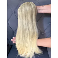 Mega Hair Cabelo Brasileiro Do Sul Descolorido 70cm 50g Cor Loiro Foto mini 4
