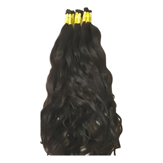 Mega Hair Cabelo Humano Aplique 45cm 100gramas Cor Castanho Foto 1