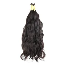 Mega Hair Cabelo Humano Aplique 65cm 100gramas Cor Castanho Foto  mini 1
