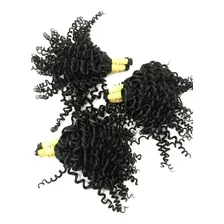 Mega Hair Cacheado De 40cm 150 Gramas. Cor Castanho Foto mini 2