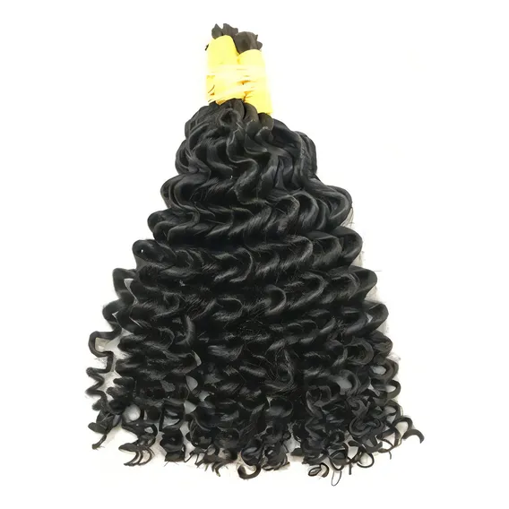 Mega Hair Cacheado De 40cm 150 Gramas. Cor Castanho Foto 1