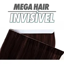 Mega Hair Fita Adesiva Invisivel Natural Tela 20gr-50cm Cor Castanho Medio Foto mini 3