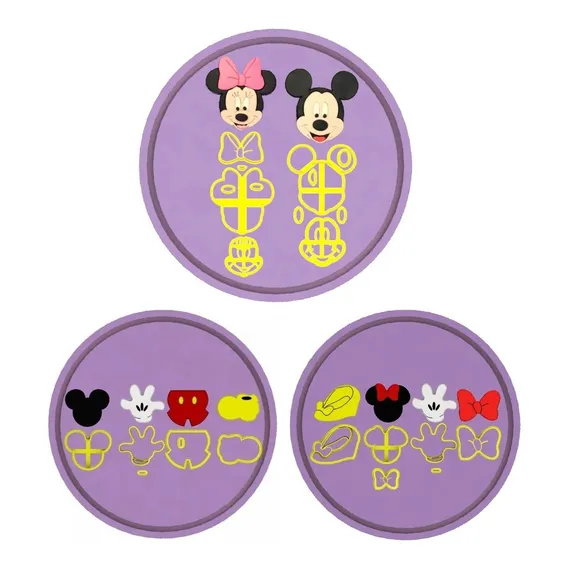 Mega Kit De Cortadores Mickey Minnie Foto 1