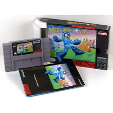 Mega Man Soccer Super Nintendo Snes Completo Foto mini 1