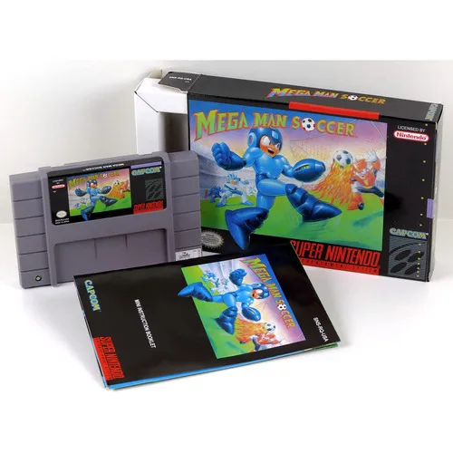 Mega Man Soccer Super Nintendo Snes Completo Foto 1