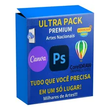 Mega Pack Artes Prontas Corel Photoshop Canva Foto  mini 1