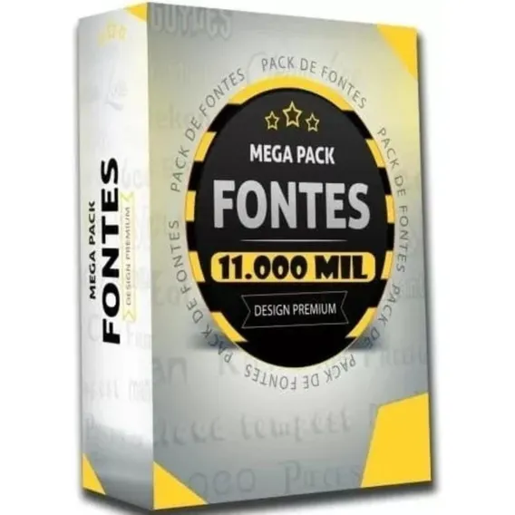 Mega Pack Com 11 Mil Fontes Foto 1