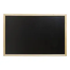 Mega Quadro Lousa Madeira Parede 70x50cm preto Foto mini 1