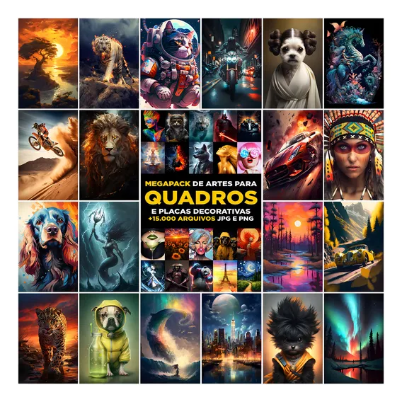 Megapack De Artes E Imagens Para Quadros E Placas Foto 1