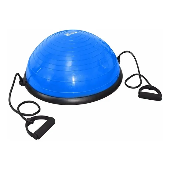 Meia Bola Ginástica Com Bomba Alças Pilates Yoga Step SuĂça Foto 1