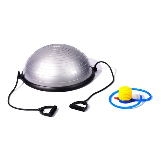 Meia Bola Inflável Step Ginástica 60 Cm Com Alças - Odin Fit Foto 1
