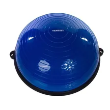 Meia Bola Suiça Com Alças E Bomba De Inflar Pilates Yoga Step Yangfit Foto mini 3