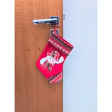 Meia Bota De Natal Decoração Natalina Papai Noel Tecido Foto mini 4