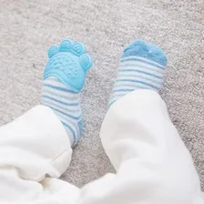 Meia Com Mordedor Silicone Gengiva BebĂȘ Buba Ref 13780 Foto mini 3