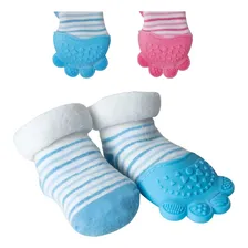 Meia Com Mordedor Silicone Gengiva BebĂȘ Buba Ref 13780 Foto mini 4
