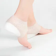 Meia Silicone Palmilha Ortopédica Calcanhar Esporão Branco Foto mini 4
