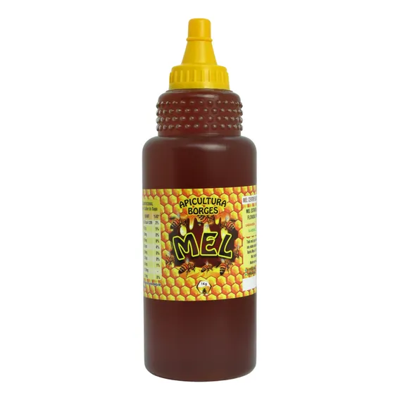 Mel Apicultura Borges De Abelha 100% Natural 1kg Florada Eucalipto Foto 1