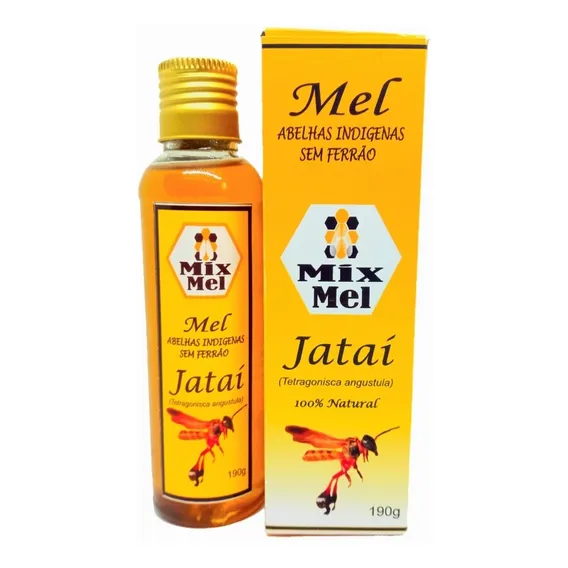 Mel Jatai Abelha Jatai Mel Puro 190g Mel Medicinal O Melhor Foto 1