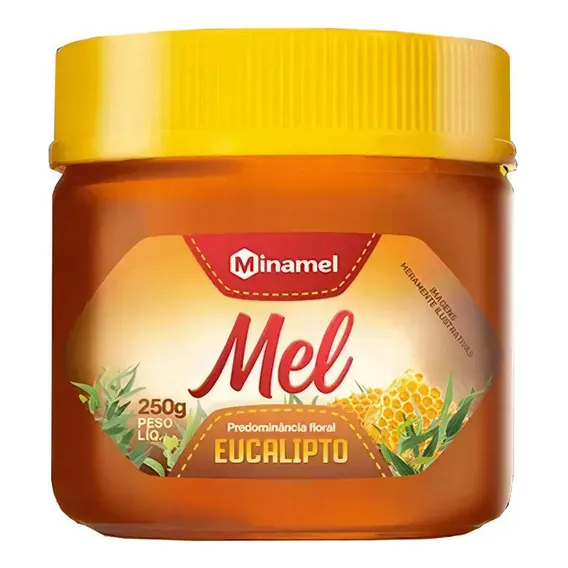 Mel Medicinal Eucalipto Minamel 250g - Mel Puro Exportação Foto 1