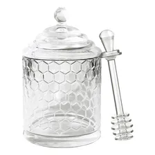 Meleira Pote Porta Mel De Vidro Colmeia 310ml Com Pegador Allmix Foto mini 3