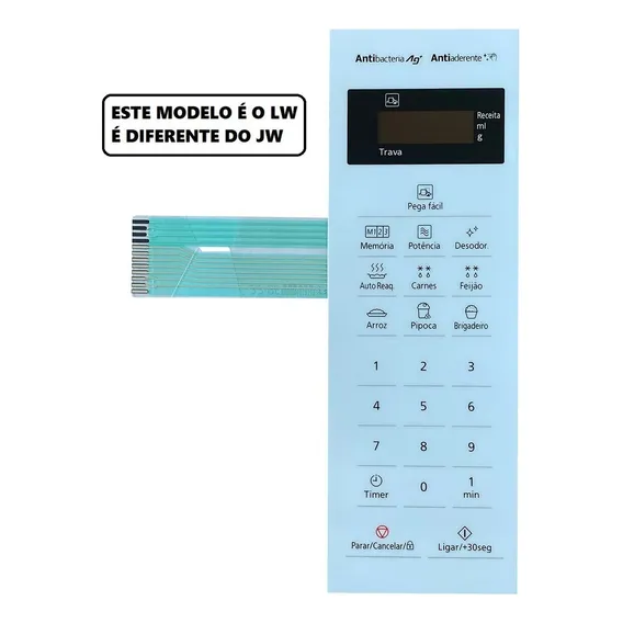 Membrana Micro-ondas Compatível Com Panasonic Nnst 25Lw Foto 1