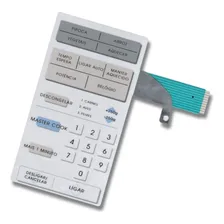 Membrana Teclado Compatível Microondas Cce Mw1400 S/dourado Foto  mini 1