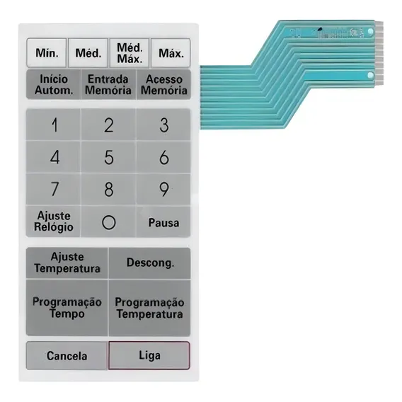 Membrana Teclado CompatÃvel Microondas Philco Pmw1500 Foto 1