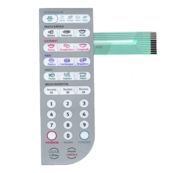 Membrana Teclado De Microondas Mef 41 Mef41 Athemo Eletrolux Foto 1