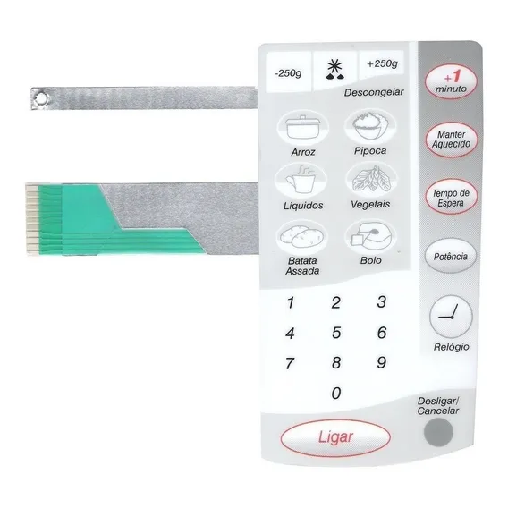Membrana Teclado Micro-ondas Compatível com Cce M304 M 304 Foto 1