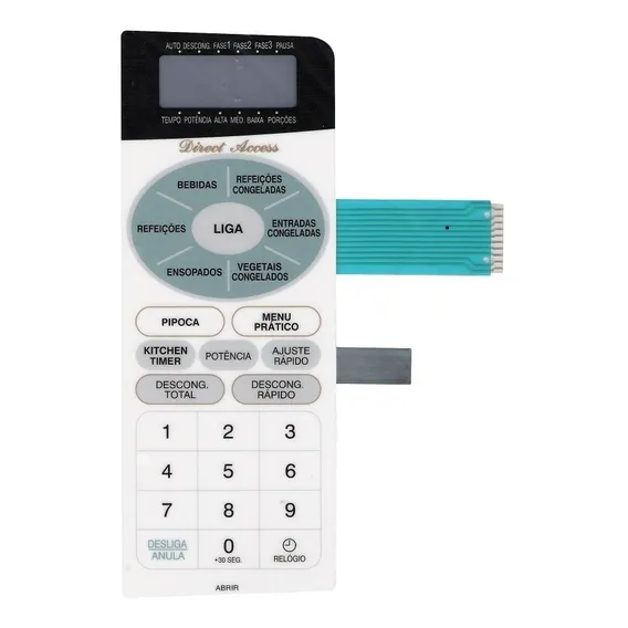 Membrana Teclado Micro-ondas Compatível com Sanyo Emn570Wb / Emn 570wb Foto 1