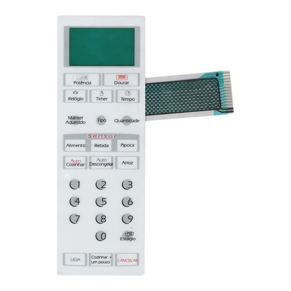 Membrana Teclado Microonda Brastemp Bmu27a Bmu 27a C/ Dourar Foto 1