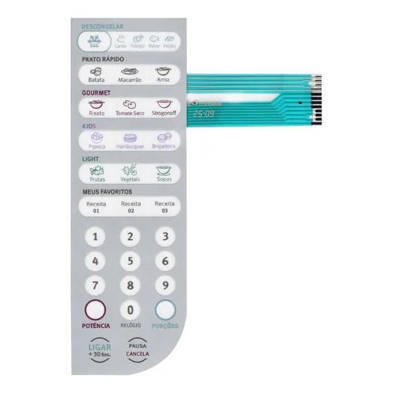 Membrana Teclado Microondas Electrolux Mef41 Mef 41 Foto 1