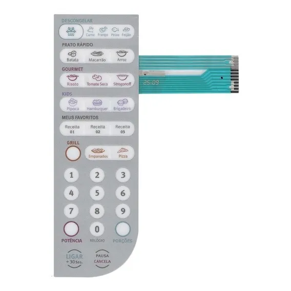 Membrana Teclado Microondas Electrolux Meg41 Meg 41 Foto 1