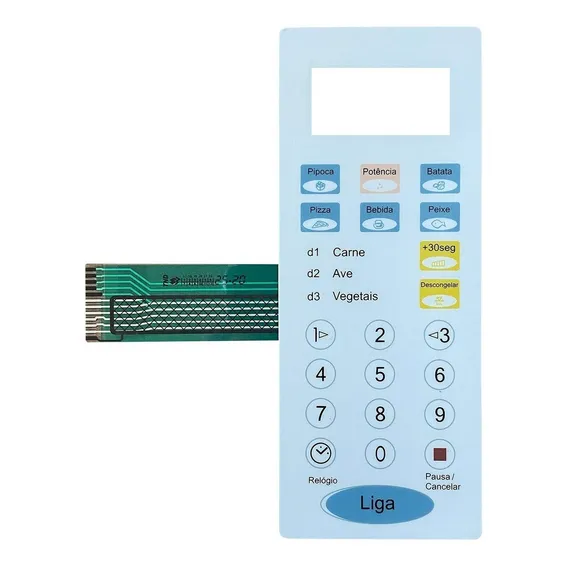 Membrana Teclado Microondas Home Leader 20px60 / Xb 2320t Foto 1