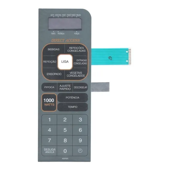 Membrana Teclado Microondas Sanyo Em904tgr / Em 904tgr Foto 1