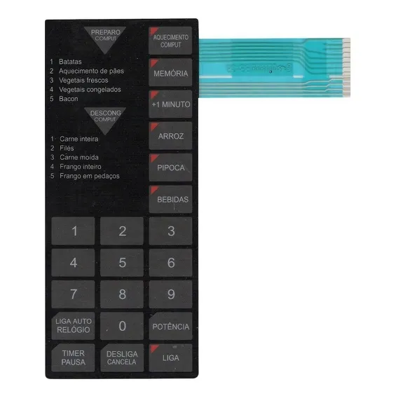 Membrana Teclado Microondas Sharp Rb 4a23 / Rb 4a33 Foto 1