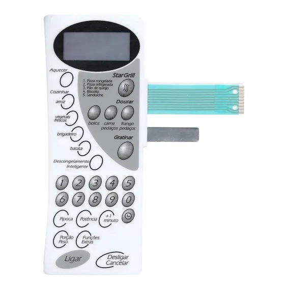 Membrana Teclado Microondas Walitta Mw 02 Mw 03 Com Dourar Foto 1