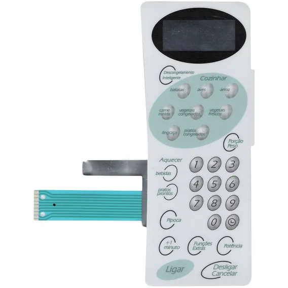 Membrana Teclado Microondas Walitta Mw01 Mw 01 Sem Dourar Foto 1