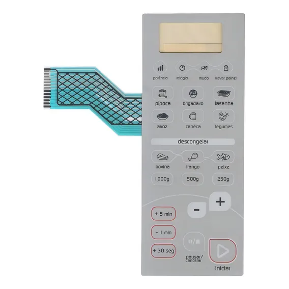 Membrana teclado para micro-ondas compatÃvel com Brastemp BMC 20AF Foto 1