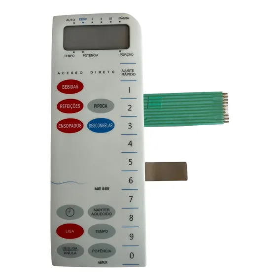 Membrana Teclado Para Microondas Sanyo Em850 Emf541 Foto 1