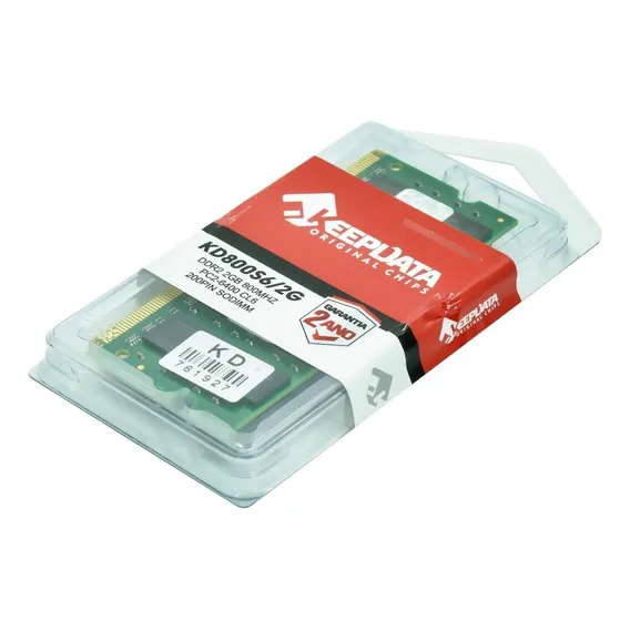 Mem贸ria 2gb Ddr2 800 Note Kd800s6/2g Keedata Foto 1