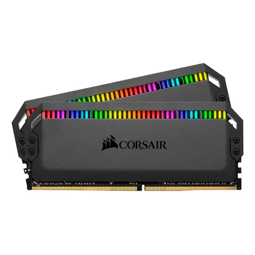 Mem贸ria Corsair Dominator Rgb Ddr4 16gb (2x8gb) 3600Mhz Memory Bla Foto 1
