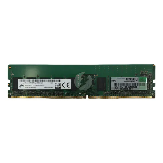 Mem贸ria Ddr4, 8gb, 1rx8, 2400t, 2400 Mhz Ecc Udimm Foto 1